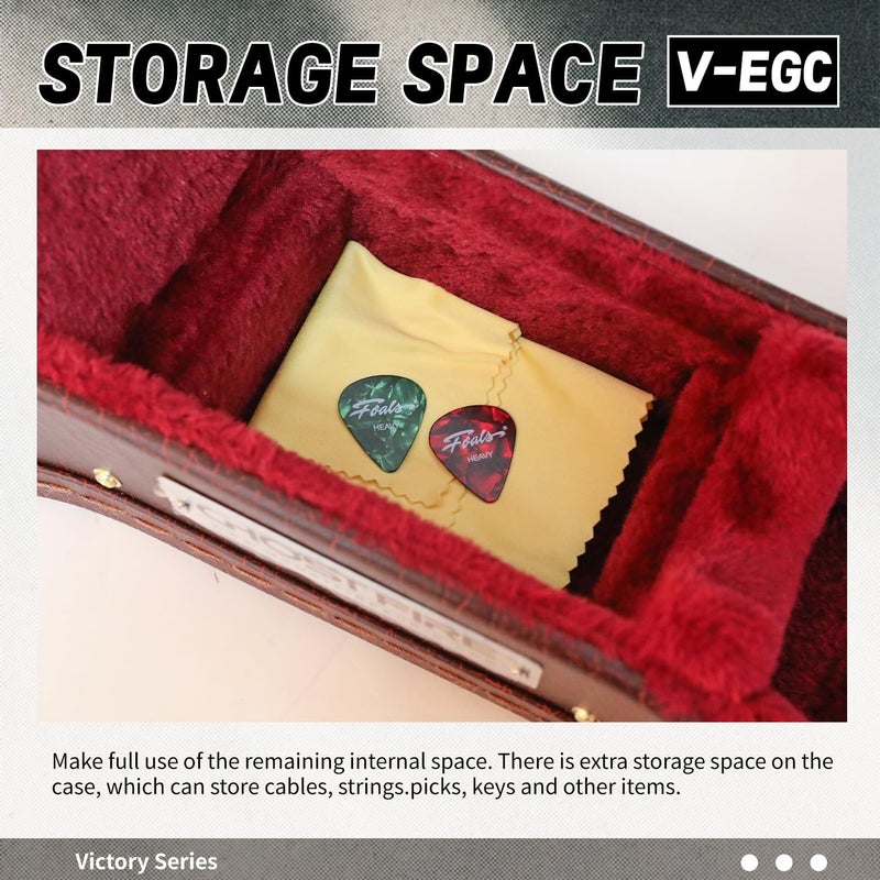 GHOSTFIRE Hard-Shell Cases Electric Guitars Case Super thick fit ST (V-EGC) - Image 5